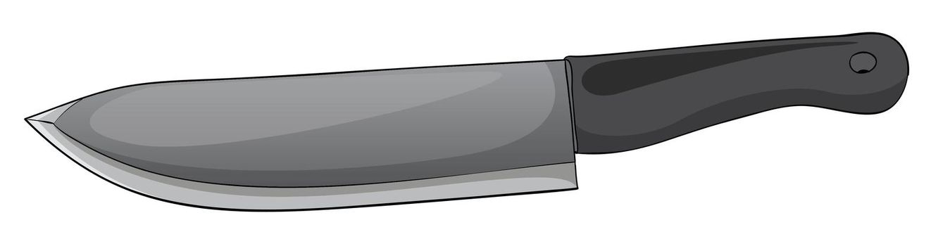 Illustration of an isolated knife