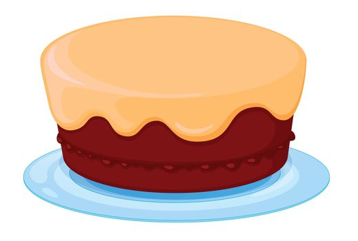 illustration of a cake on a white background