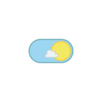 Day mode application icon. Vector illustration