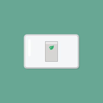 Electronic switch isolated on background. Vector illustration