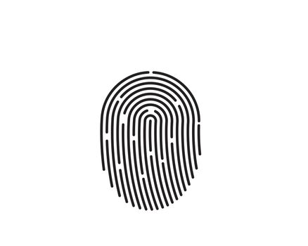 
fingerprint illustration vector template design