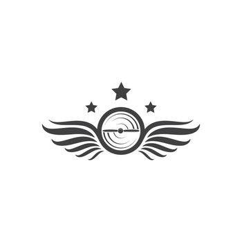 aviation logo  vector illustration design template