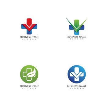 Hospital logo and Icon Template, Green logo vector 