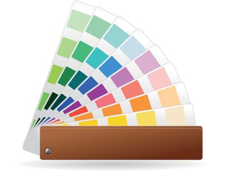 Color swatches icon in color. Printing publishing book