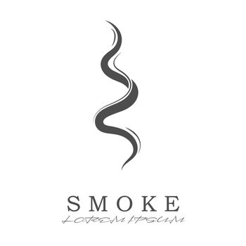 Vector icon of smoke, incense, or steam. Flat style, isolated on a white background.