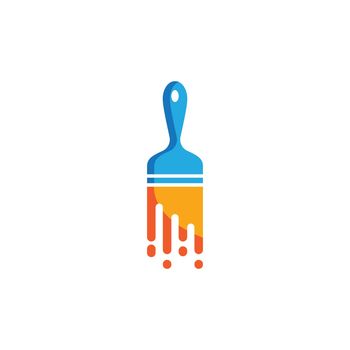 Paintbrush logo vector icon design