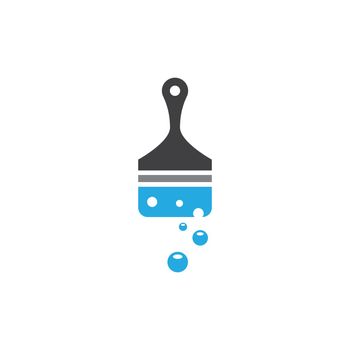 Paintbrush logo vector icon design