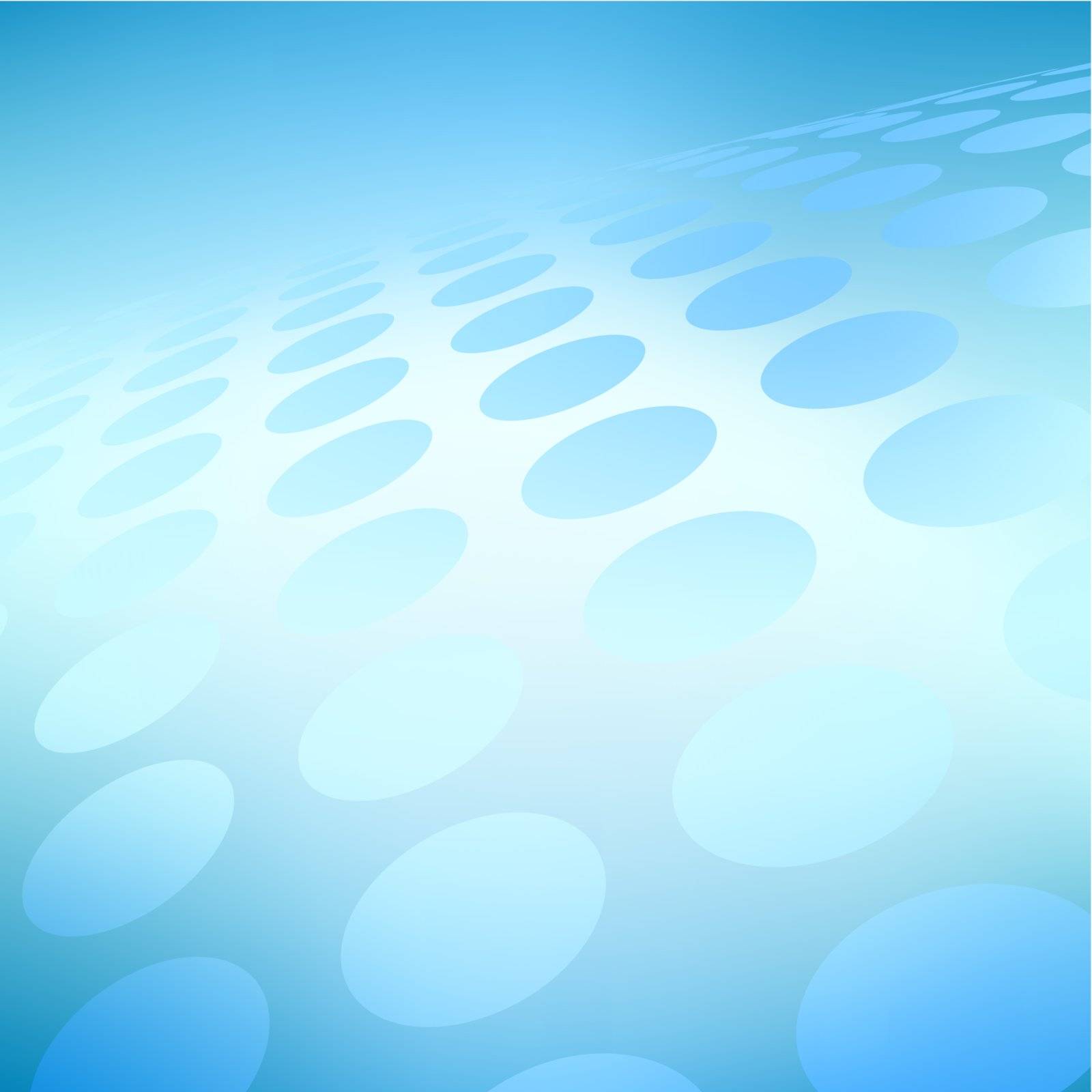 Abstract editable vector illustration of a blue halftone pattern