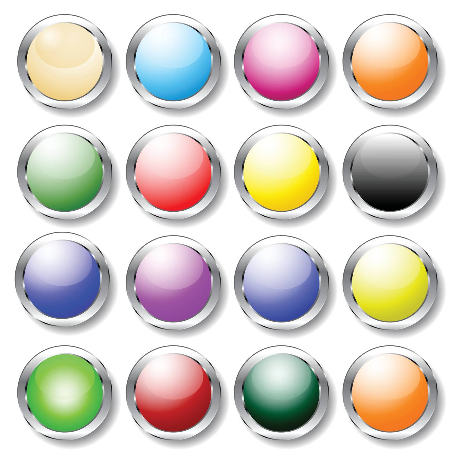 Glossy buttons for web