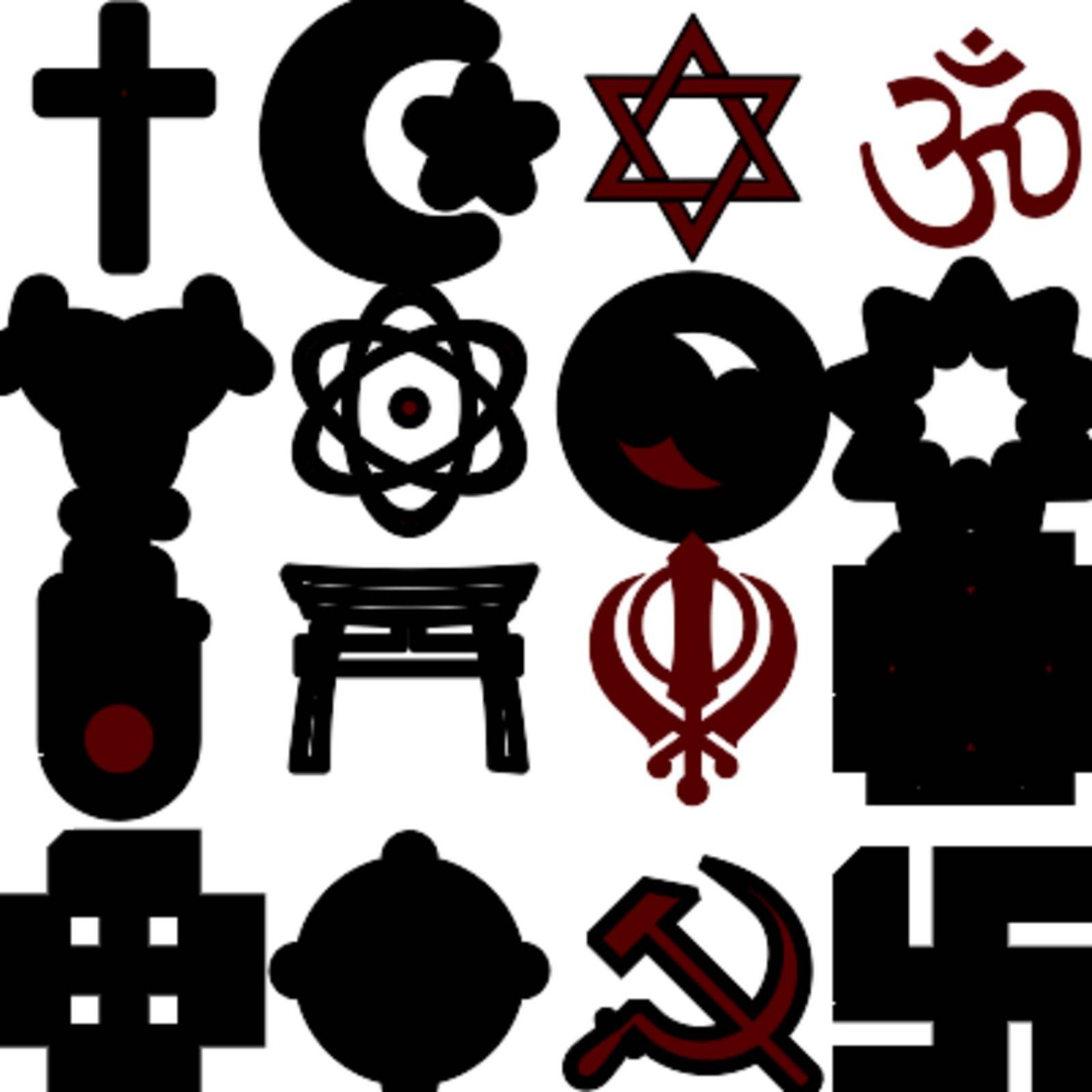 vector. religious signs