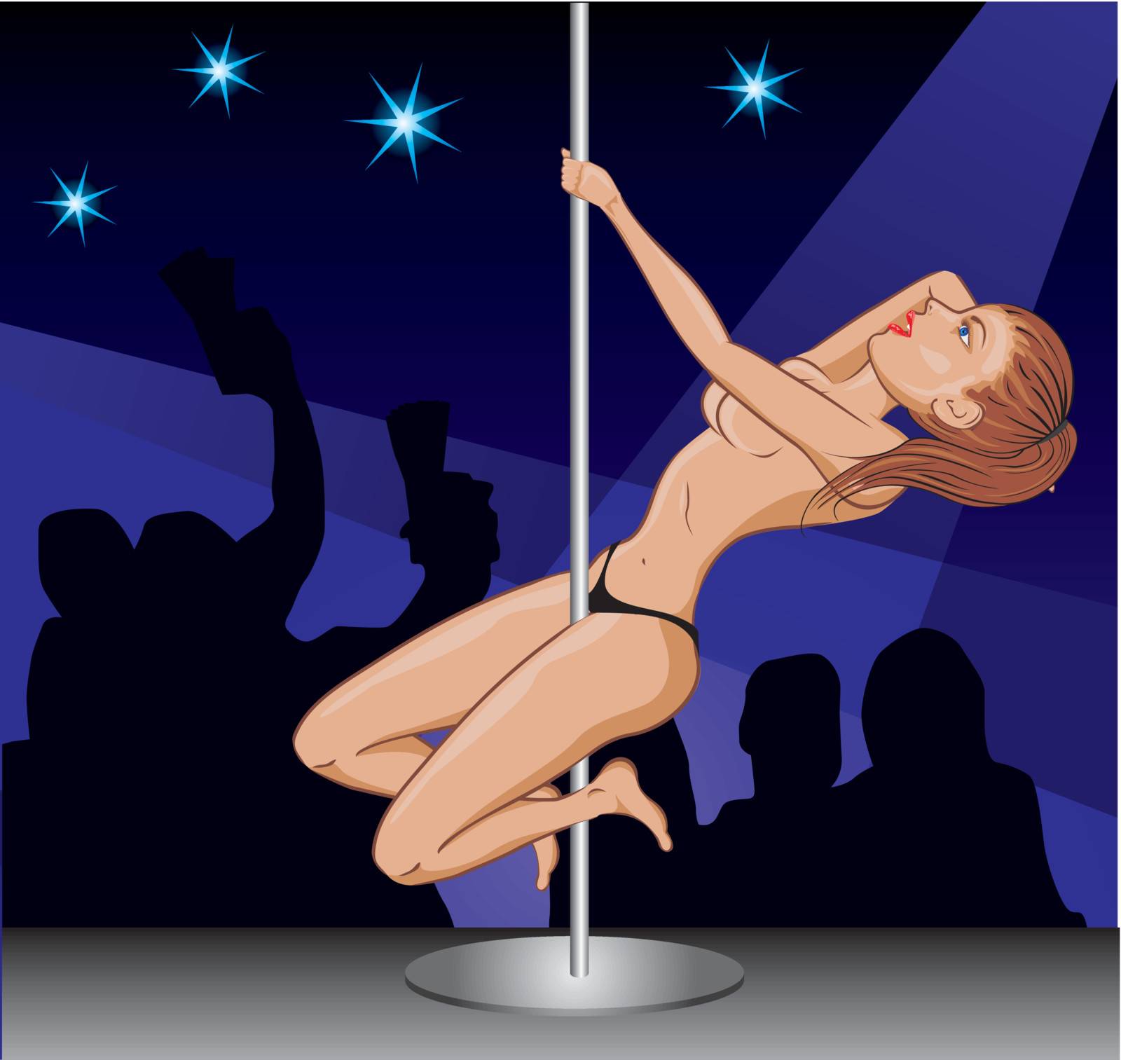 Erotic pole dancer by oxygen64
