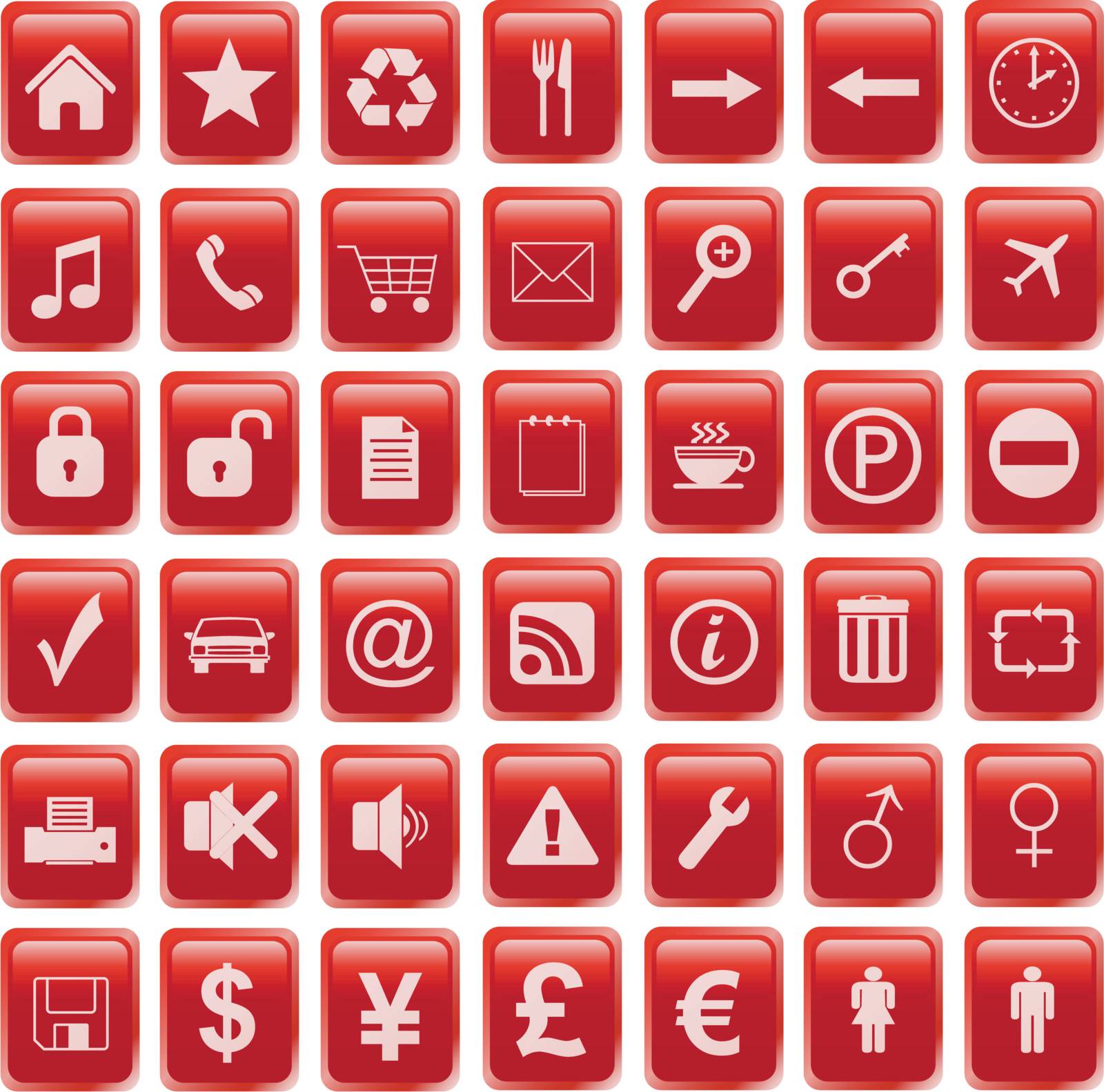 red icons set