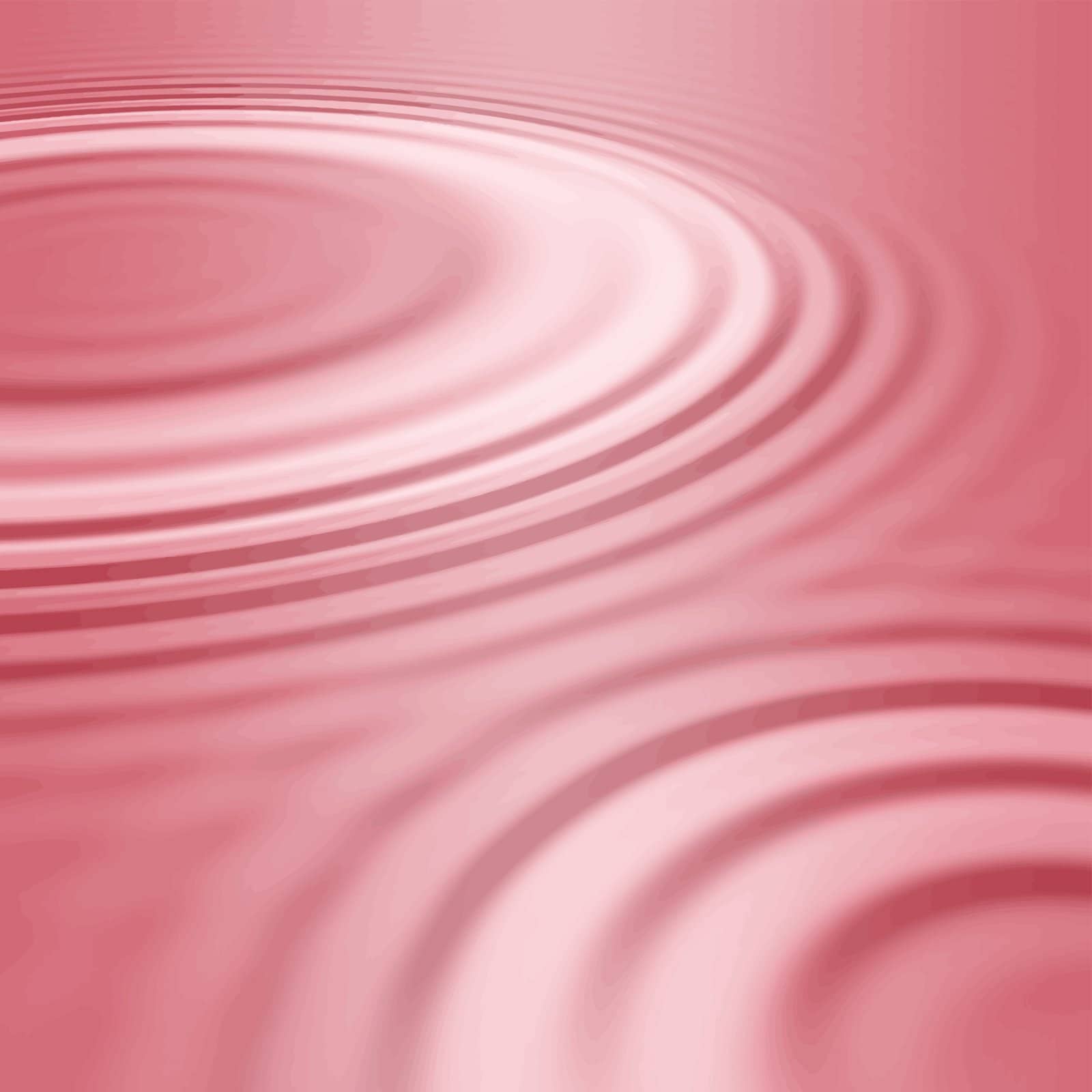 water ripples from two drops in pink 