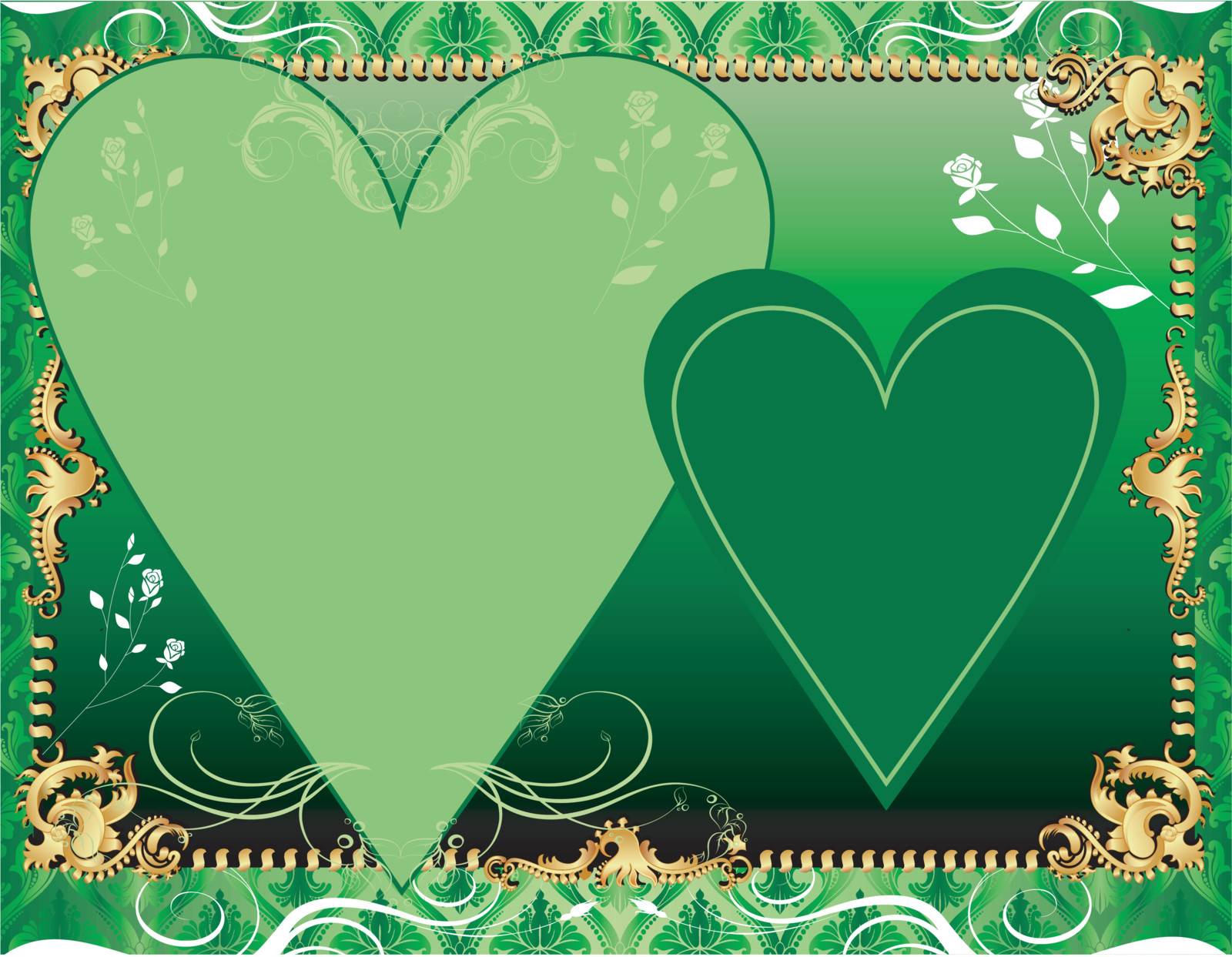 Vector Illustration. A template background for greeting card or invitation. May add photo and/or text.