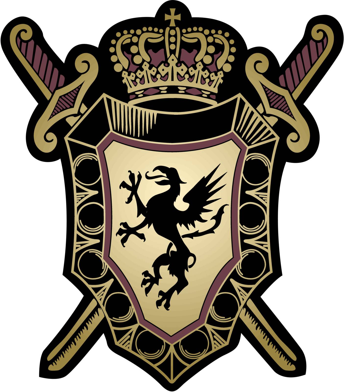 classical royal military shield  by catchmybreath