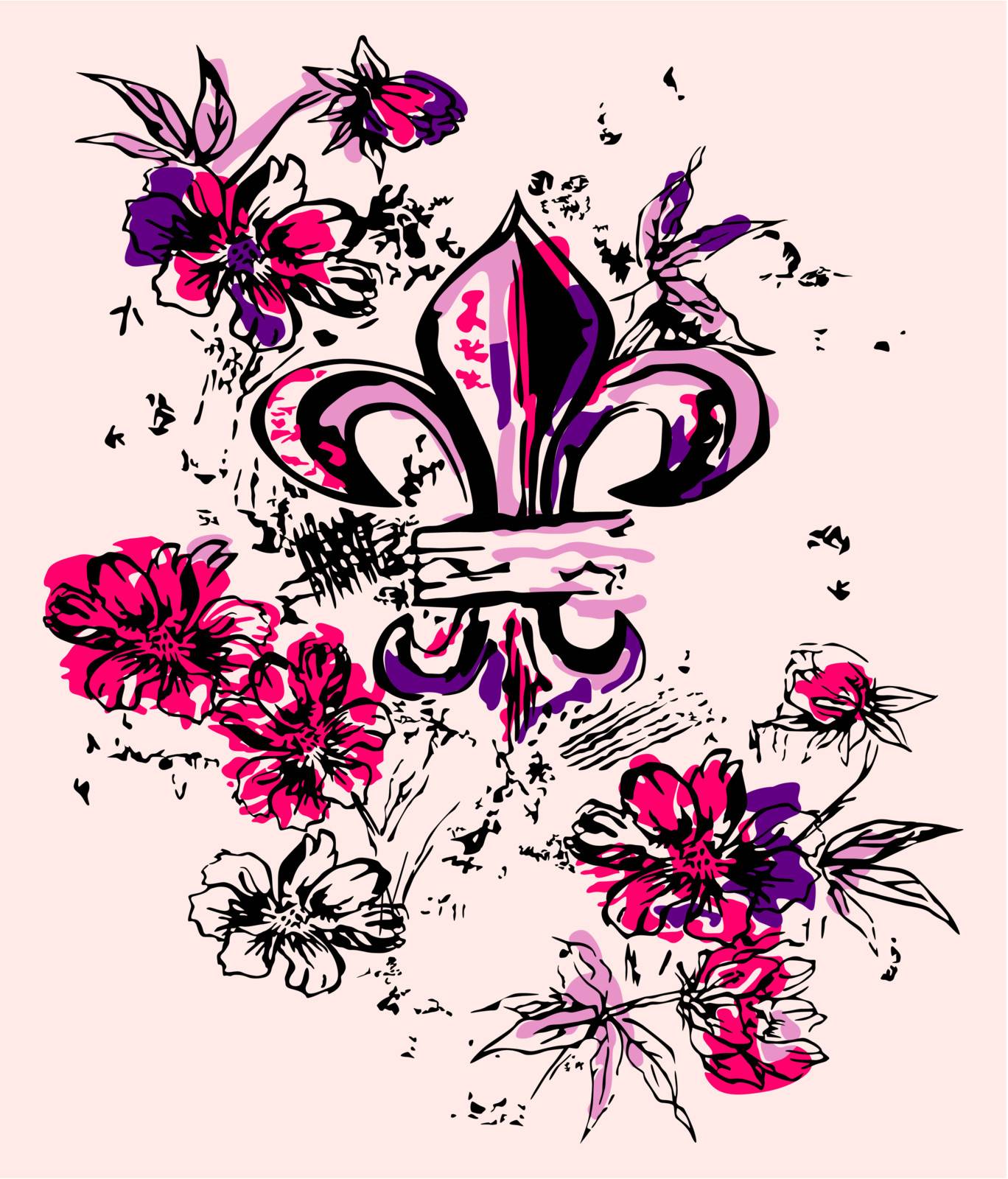 floral emblem by catchmybreath