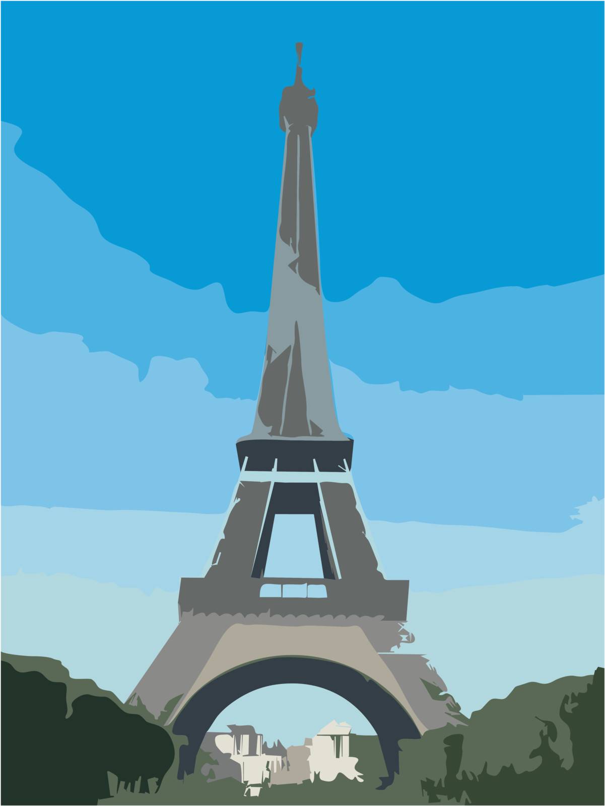 Eiffel Tower in Paris by Situn