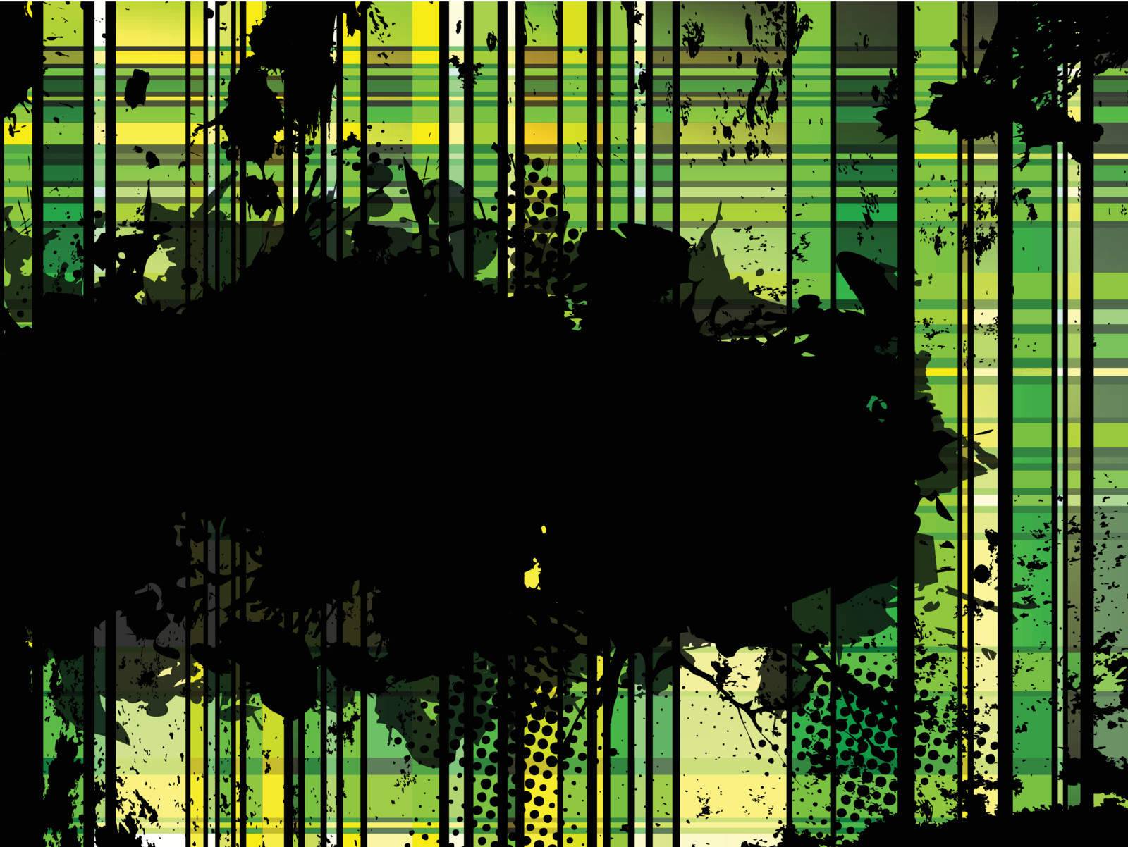 Checkered Green Grunge Background. Editable Vector Illustration