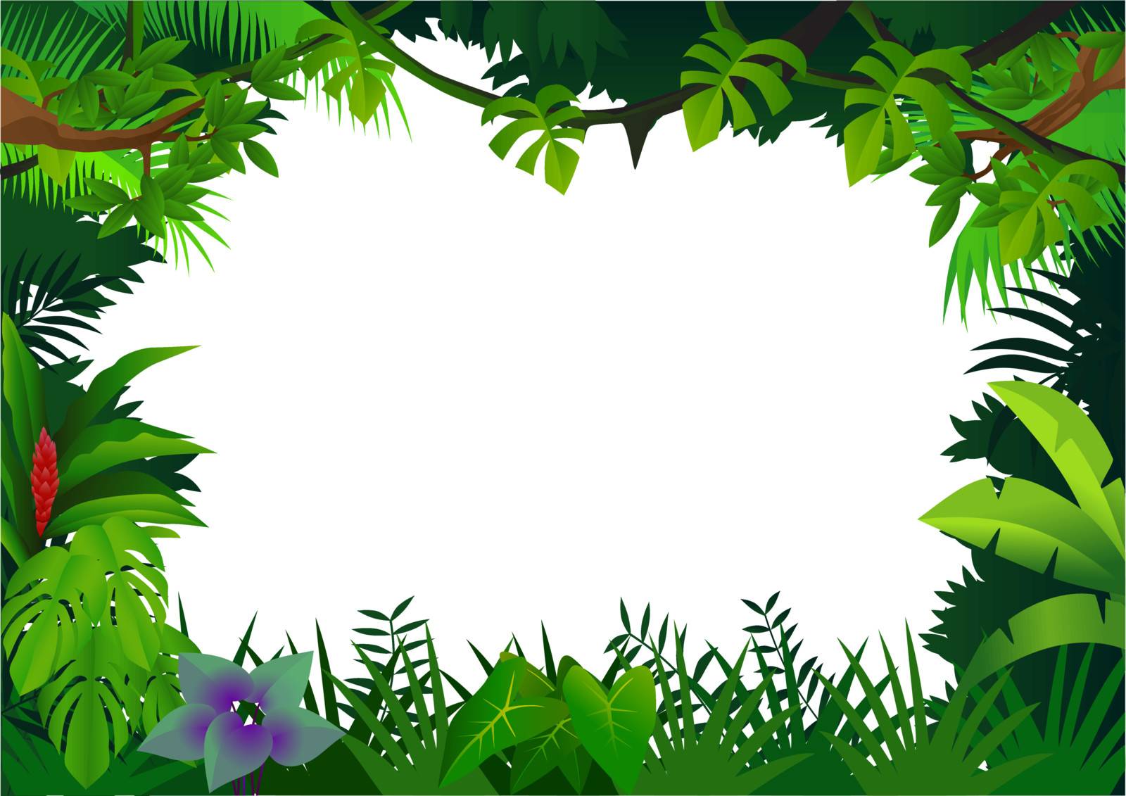 Vector illustration of forest background