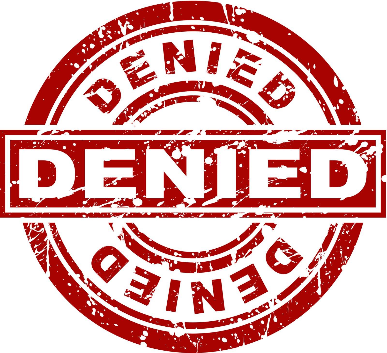 An image of a denied stamp.