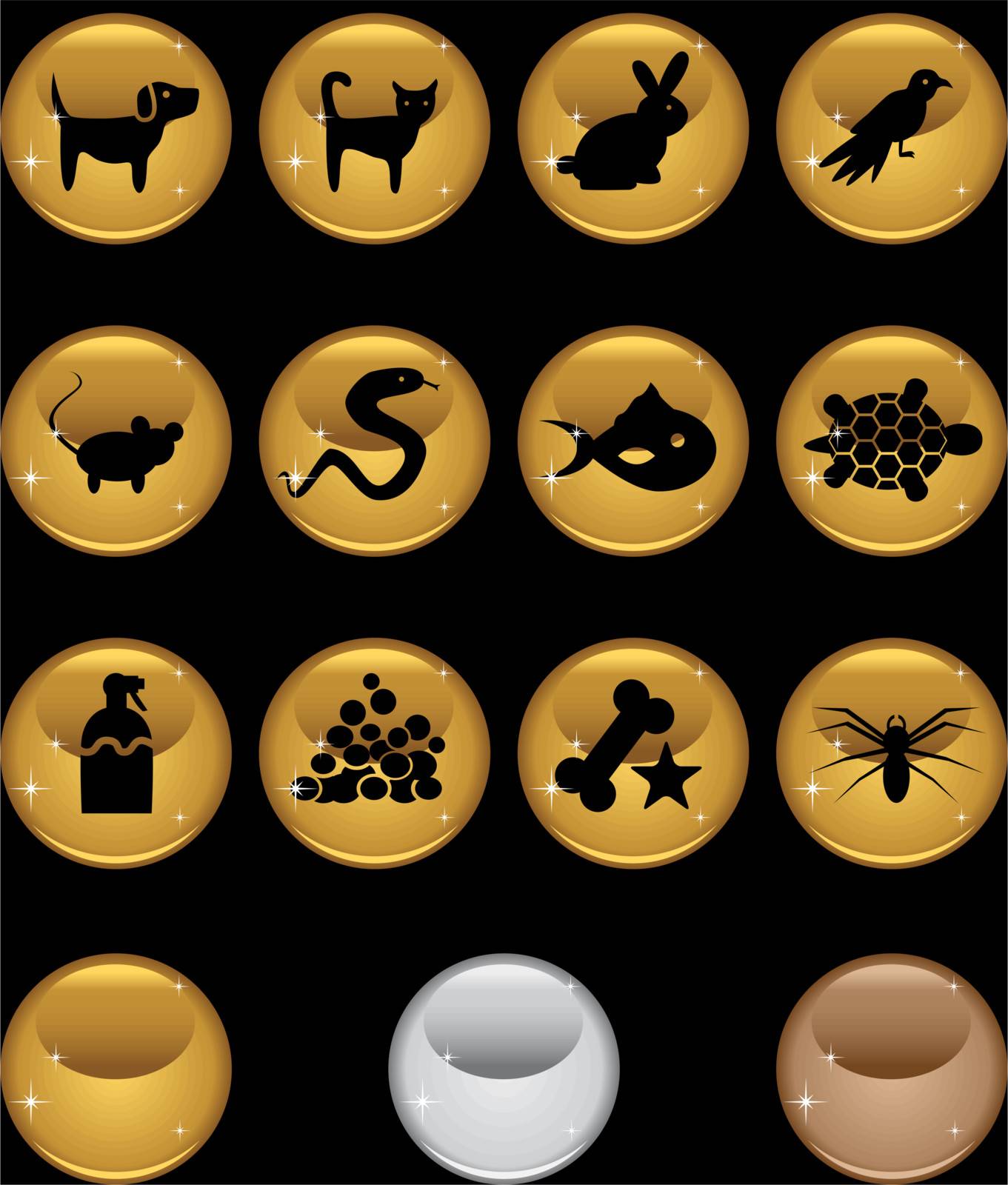 An image of pet icons.