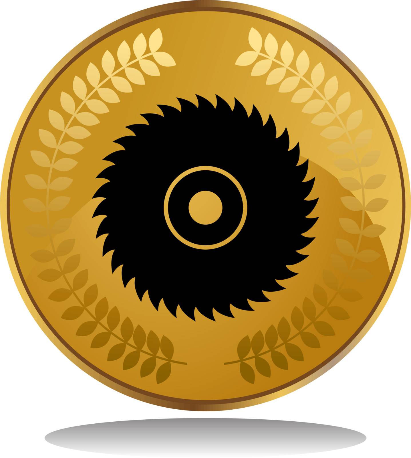 Gold Coin - Saw Blade by cteconsulting