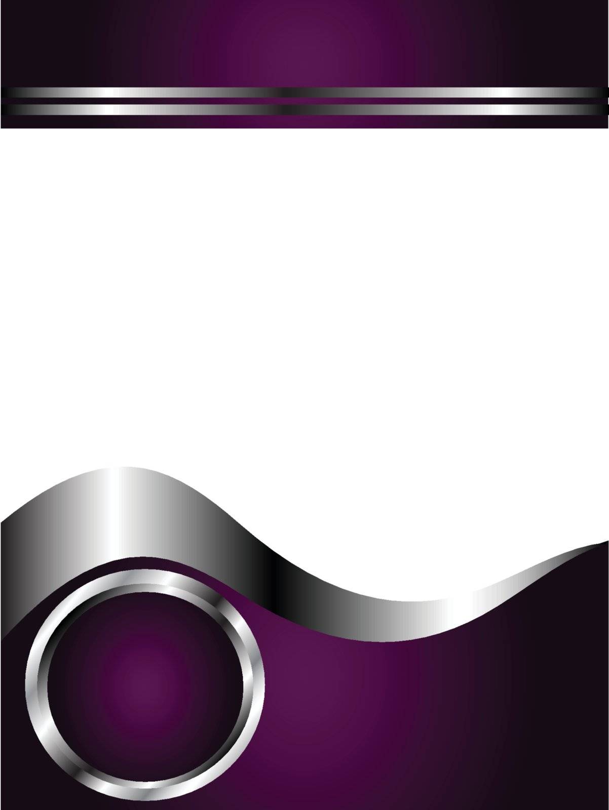 A deep purple and Silver Business card or Background Template