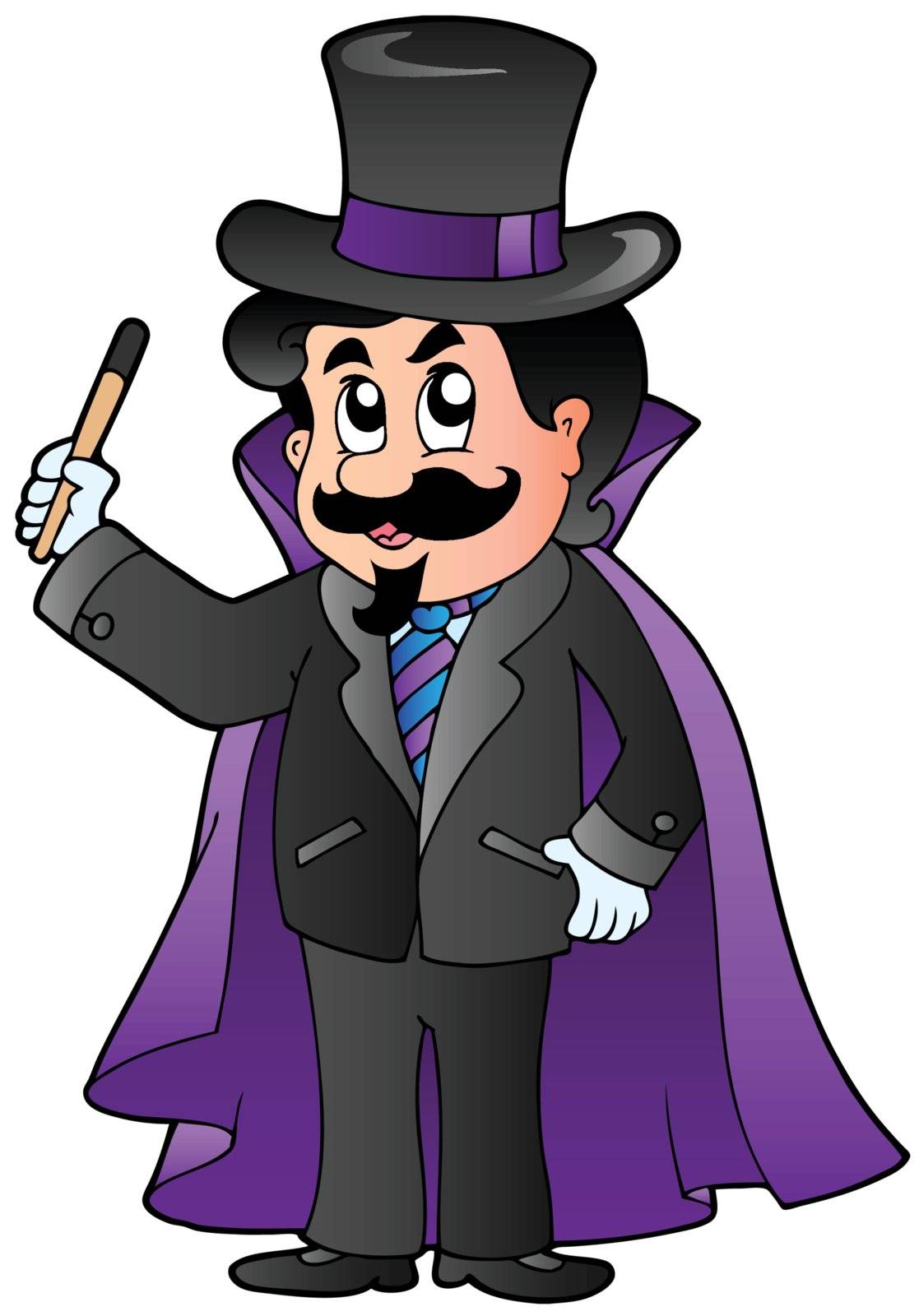 Cartoon magician by clairev