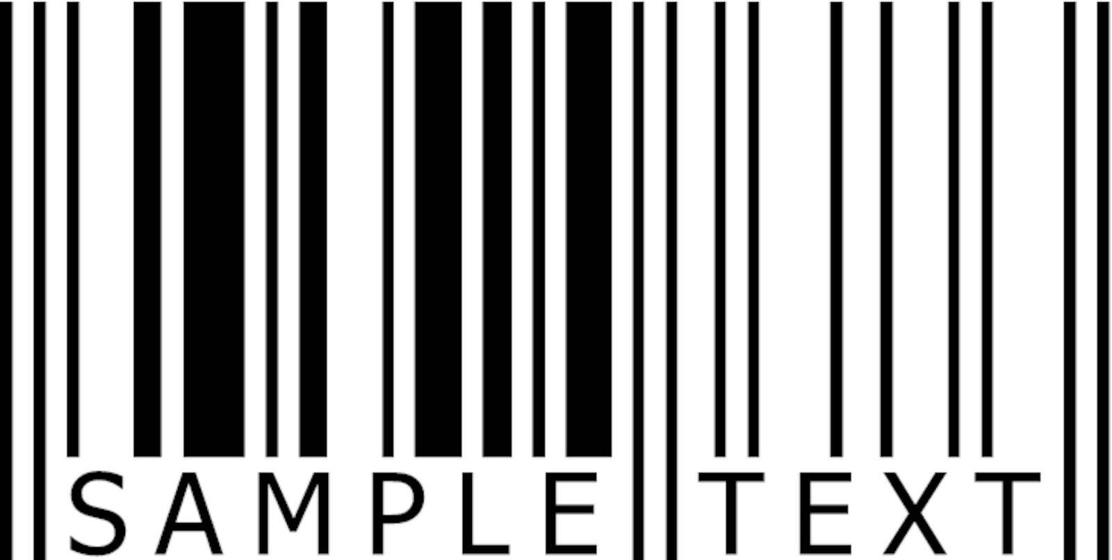 sample text barcode by ojal