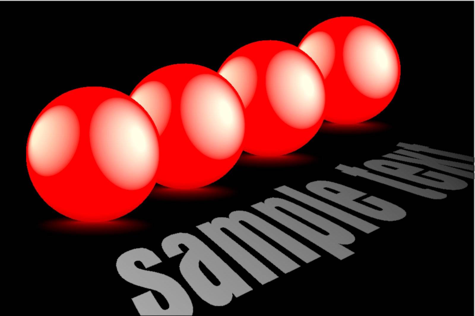 shiny 3d red bubbles with reflection - vector illustration