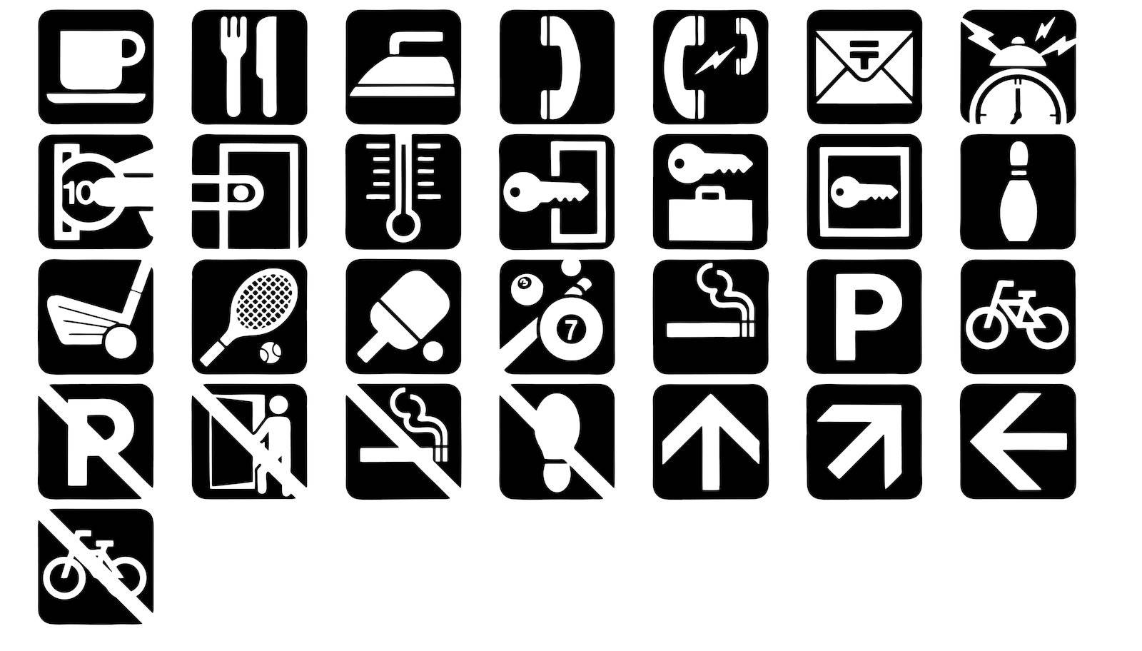 Miscellaneous Icons In Black And White vector by erburenu