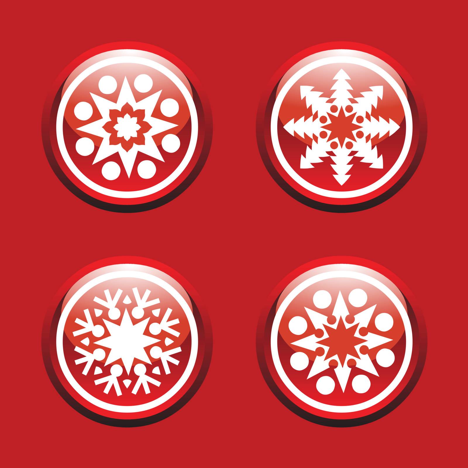 snowflake icons by AndriyZ