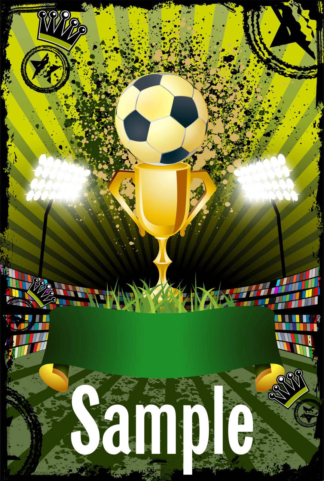 Football poster with copyspace by Petrov_Vladimir