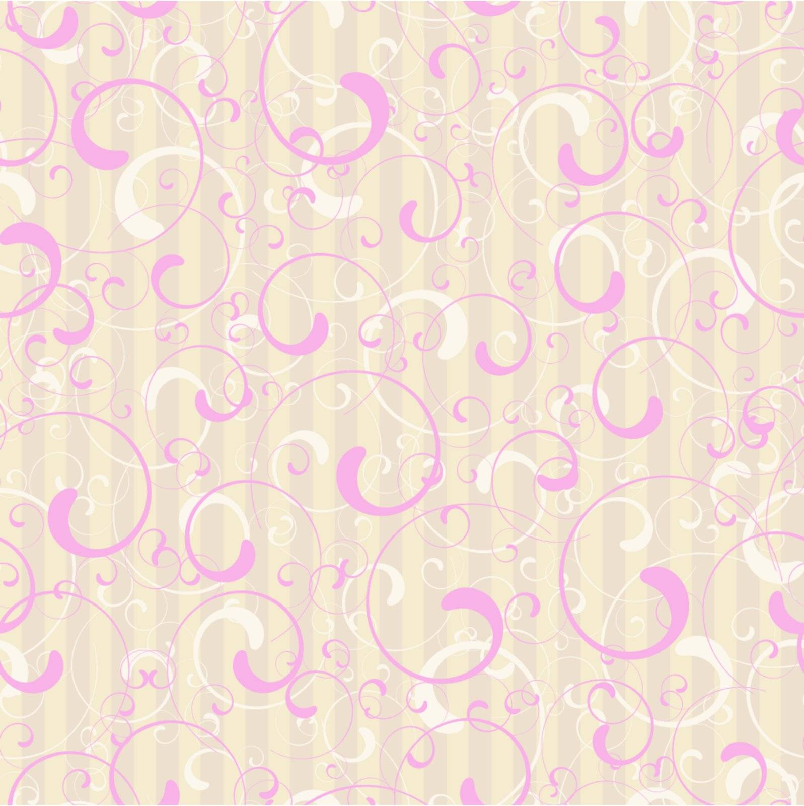 Editable vector seamless tile wallpaper of twirl shapes