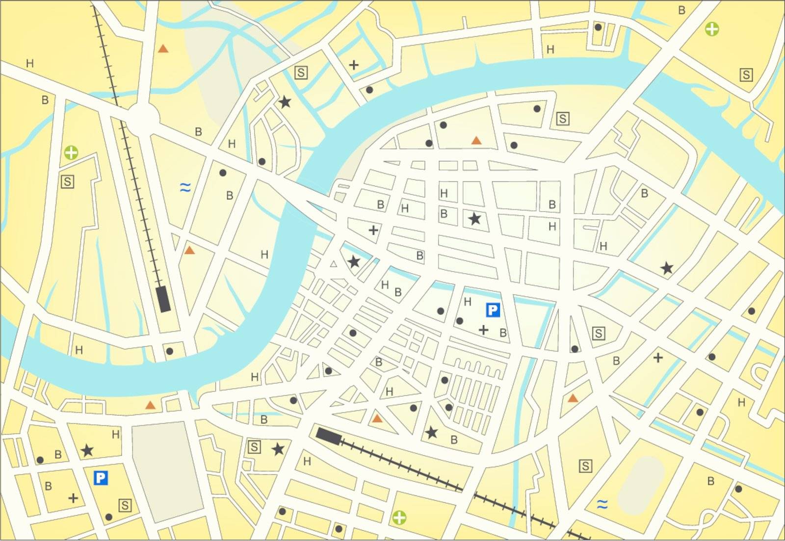 City streetmap by Tawng