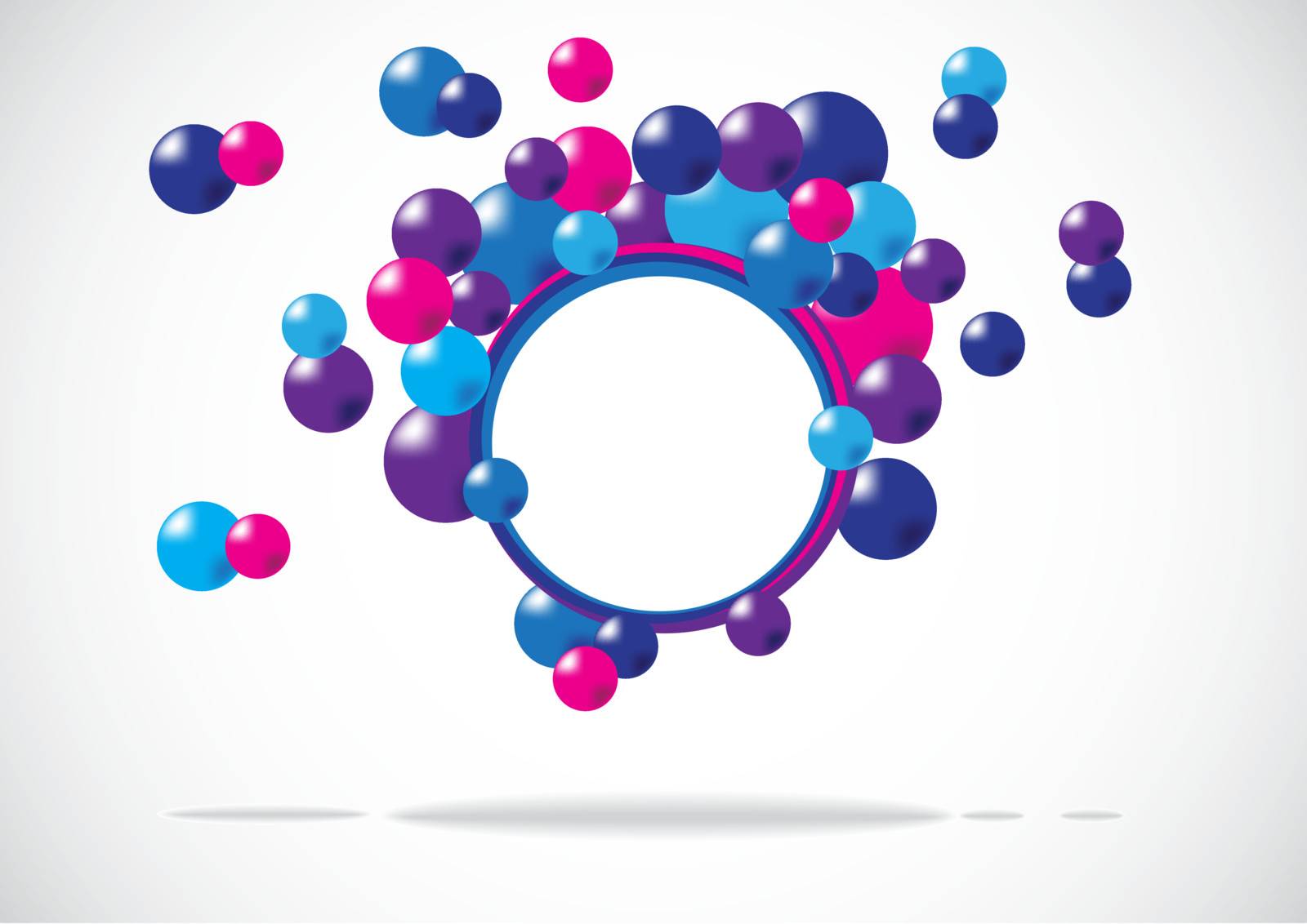 abstract colored background with purple, violet, blue circles