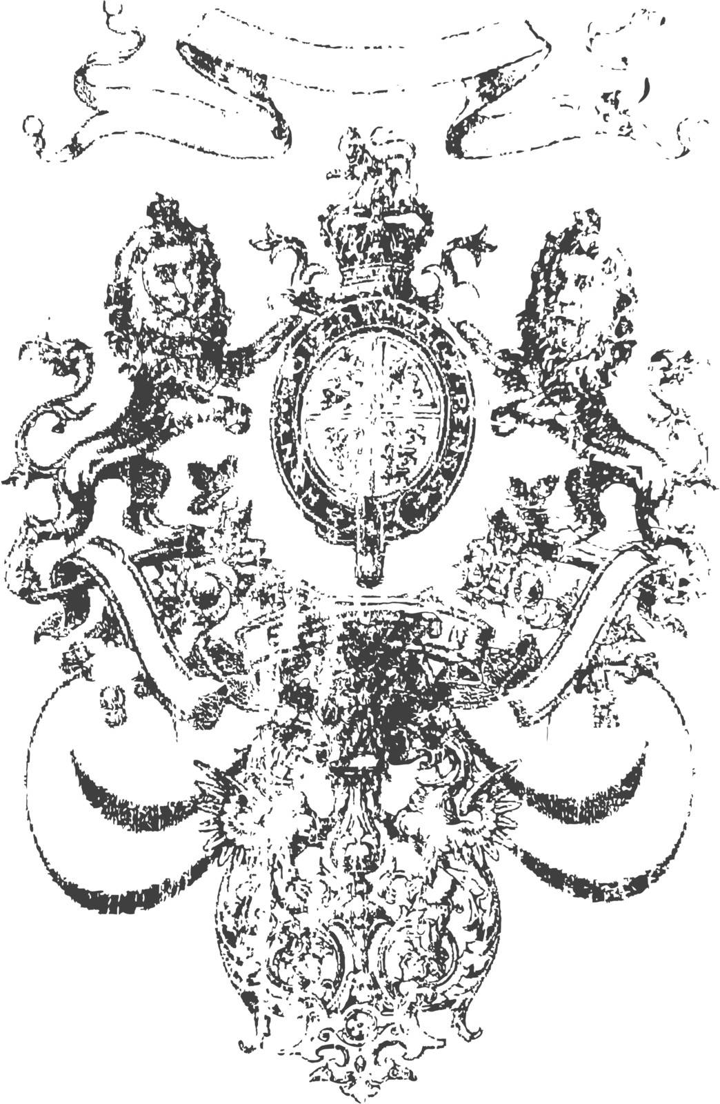 royal lion emblem banner by catchmybreath