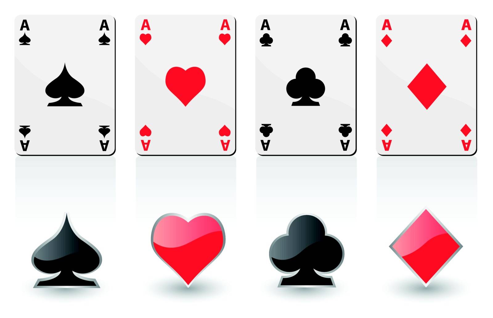 vector illustration of play cards