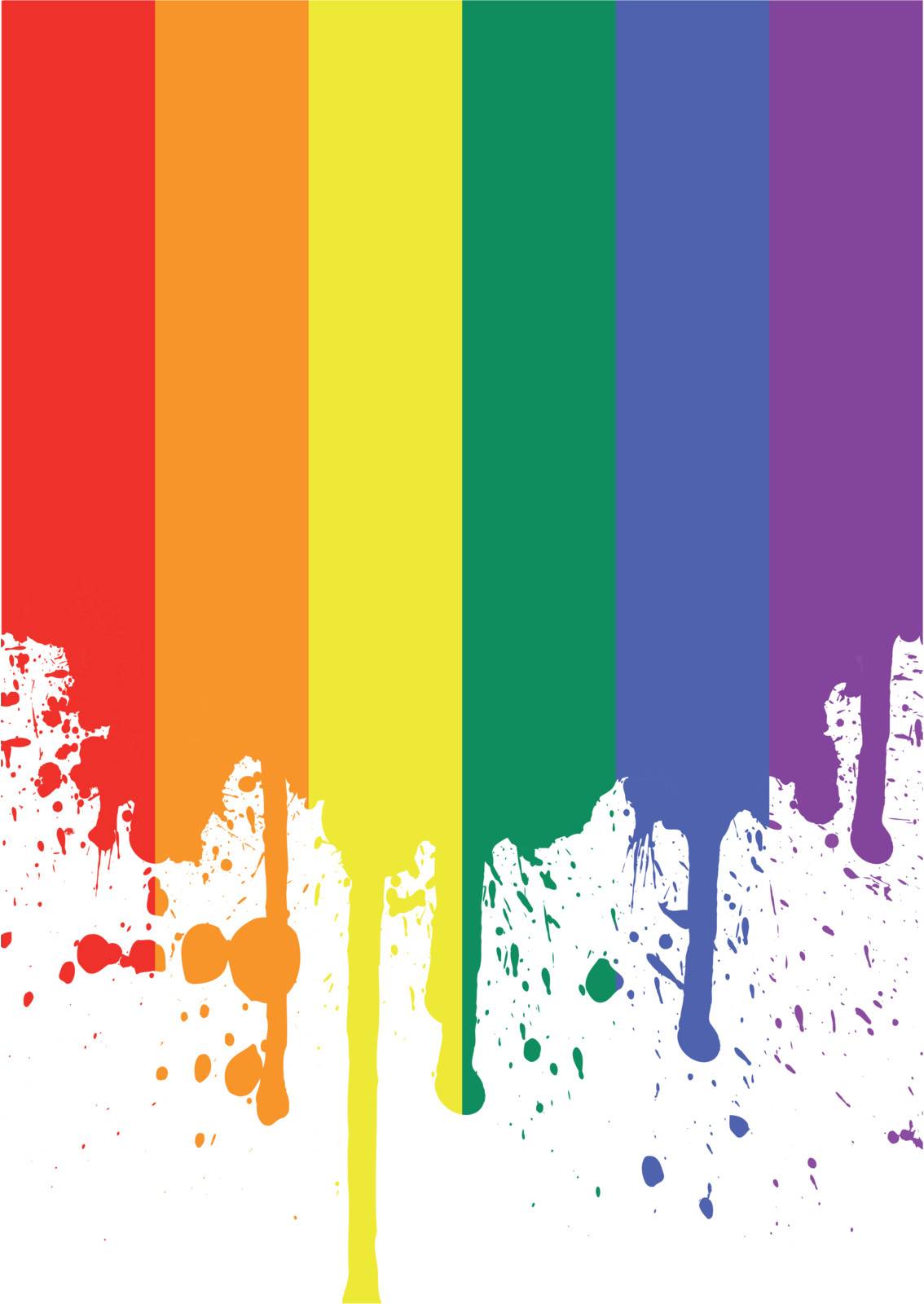 vector illustration of a rainbow flag