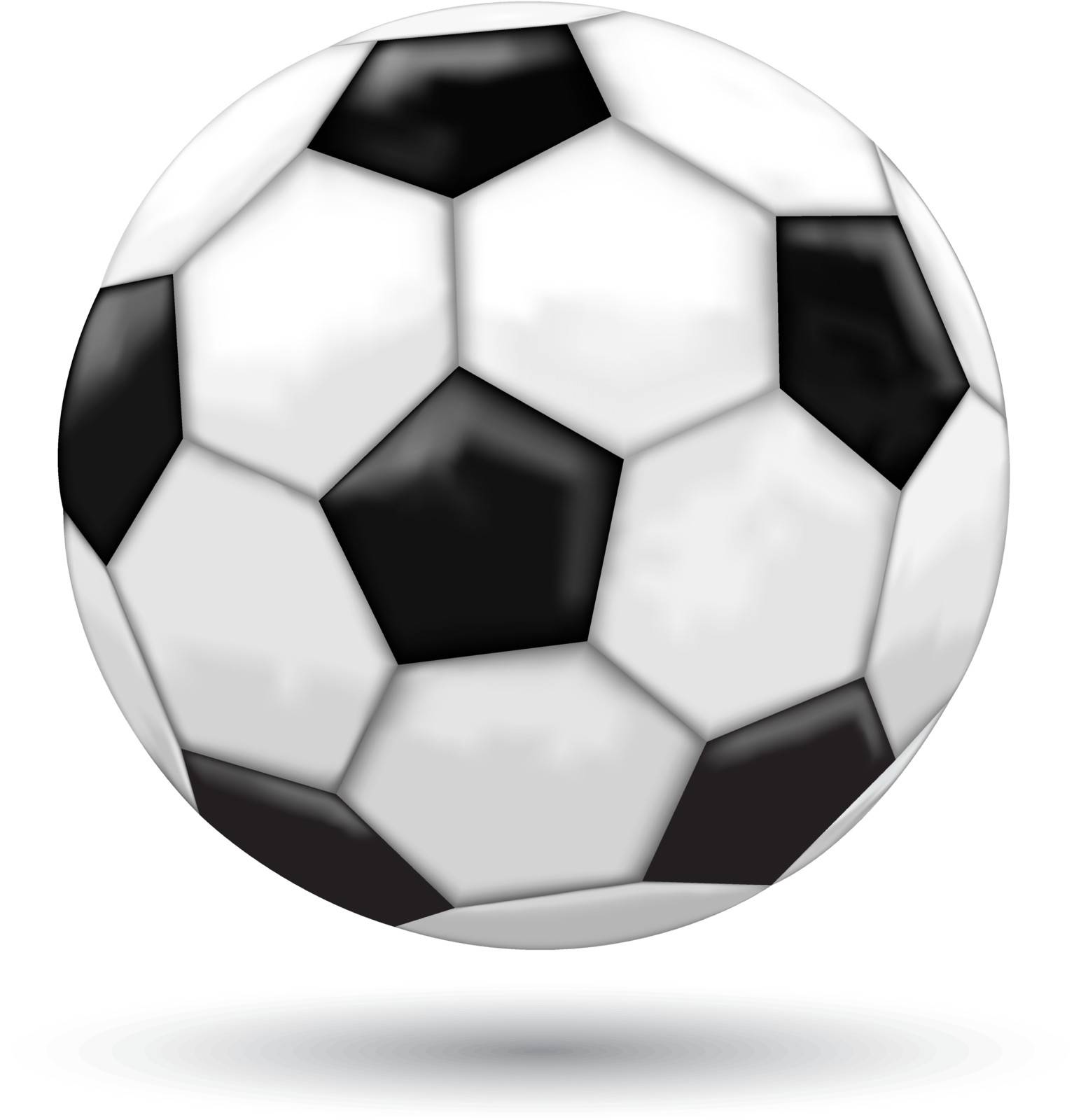 Classic mesh soccer ball isolated on the white background