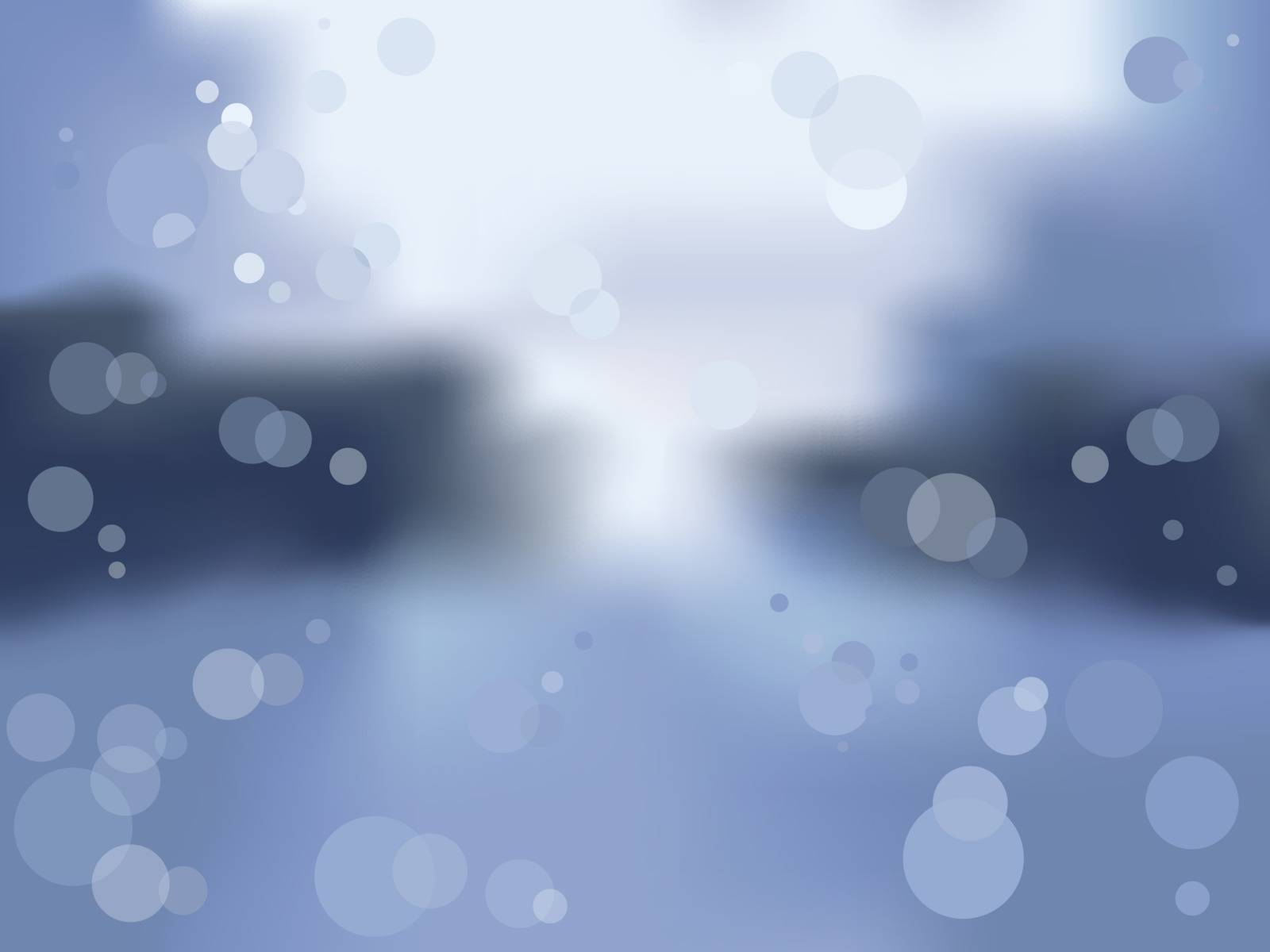 Vector picture of wet window with spots of light