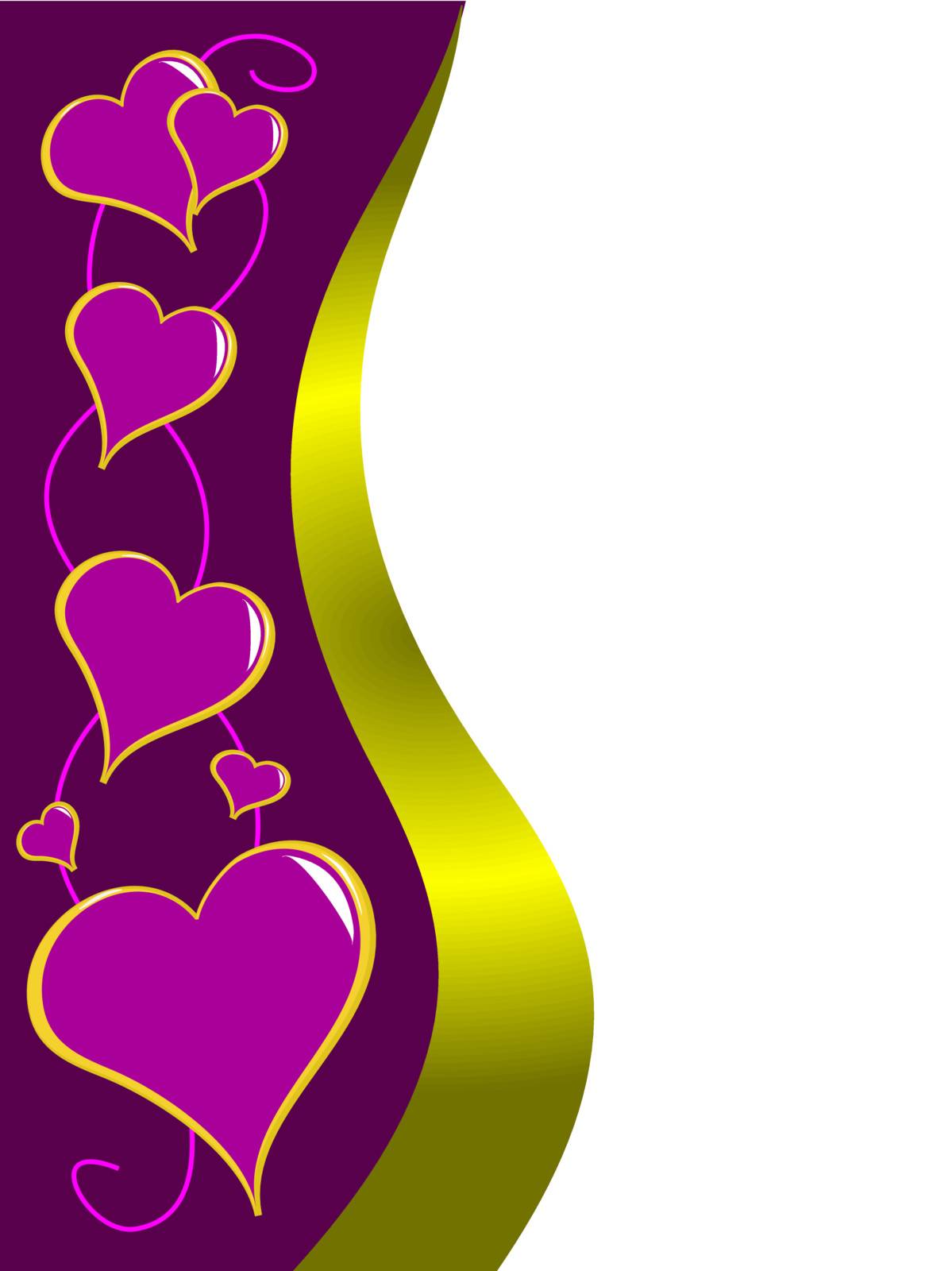 A mauve hearts vector illustration which can be used for valentines day ,love,romance or weddings