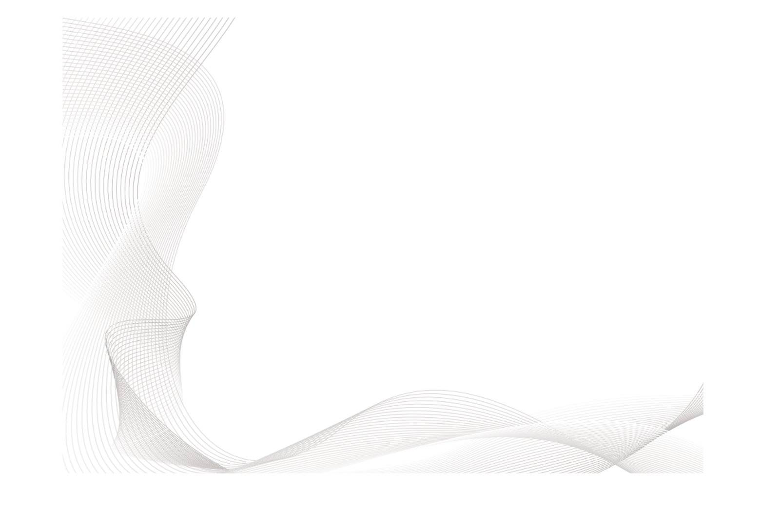 Abstract flowing gray lines with white copy space