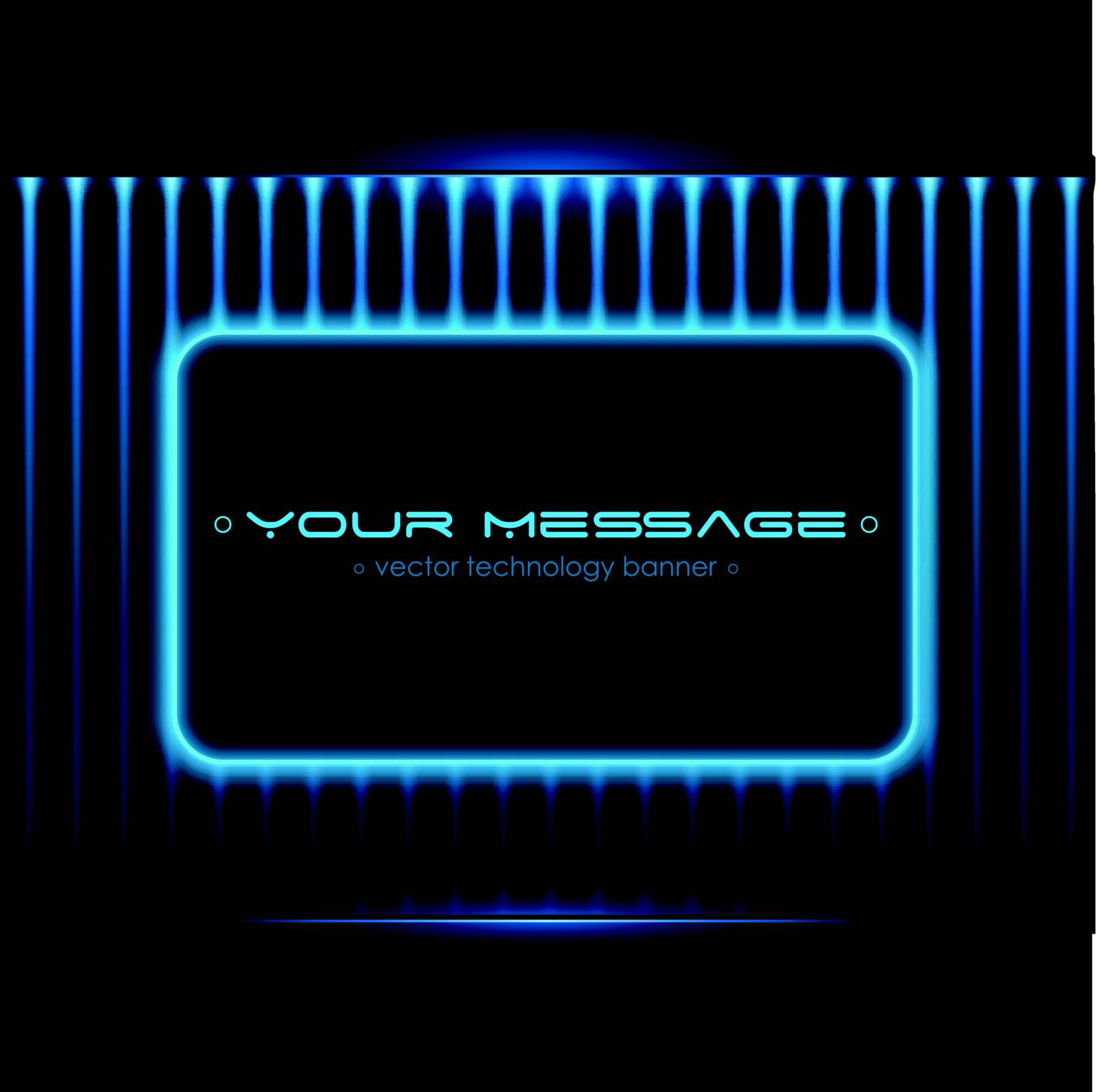 Technology background with space for text. Vector illustration.
