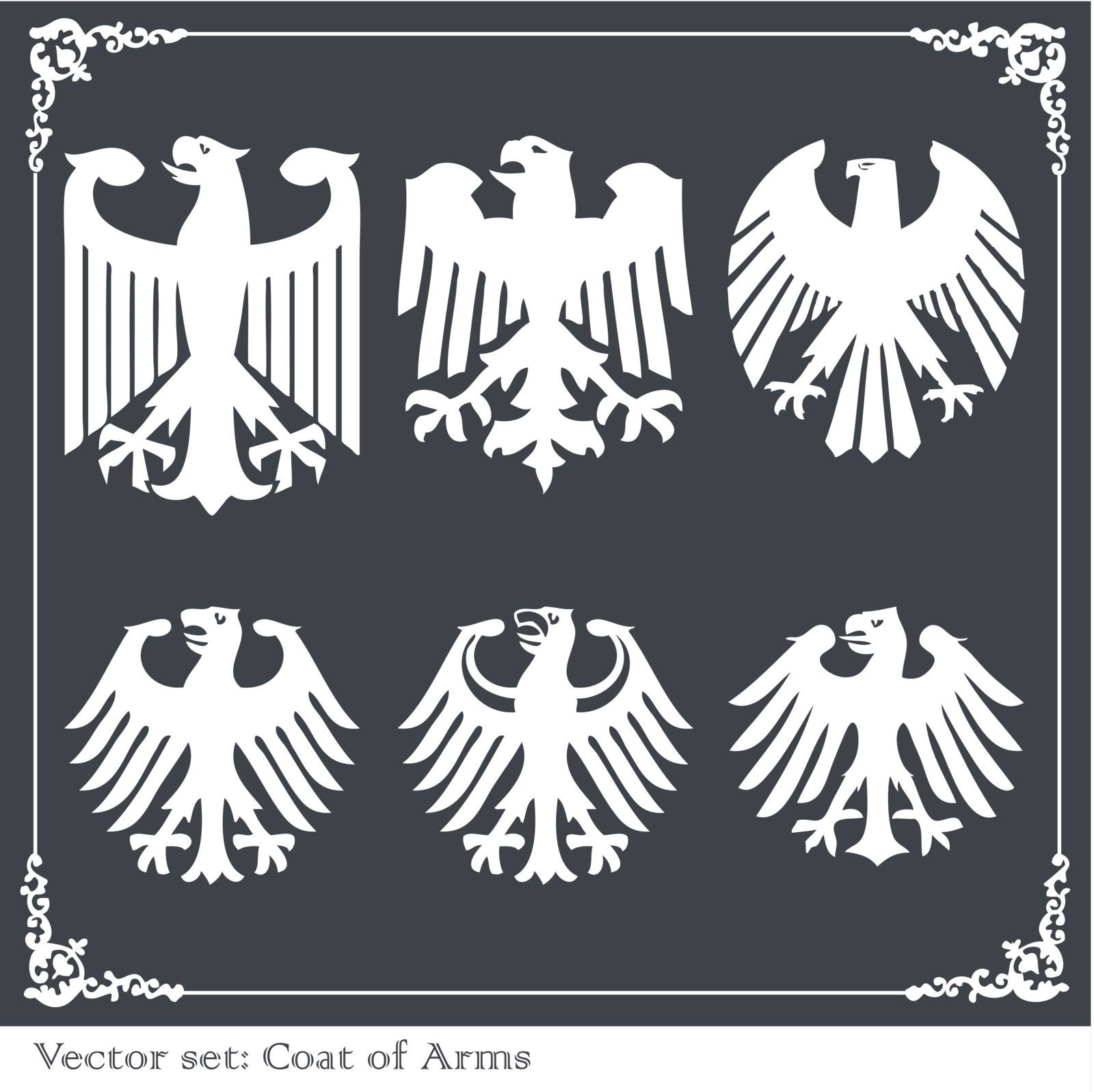 Eagle coat of arms heraldic by krabata