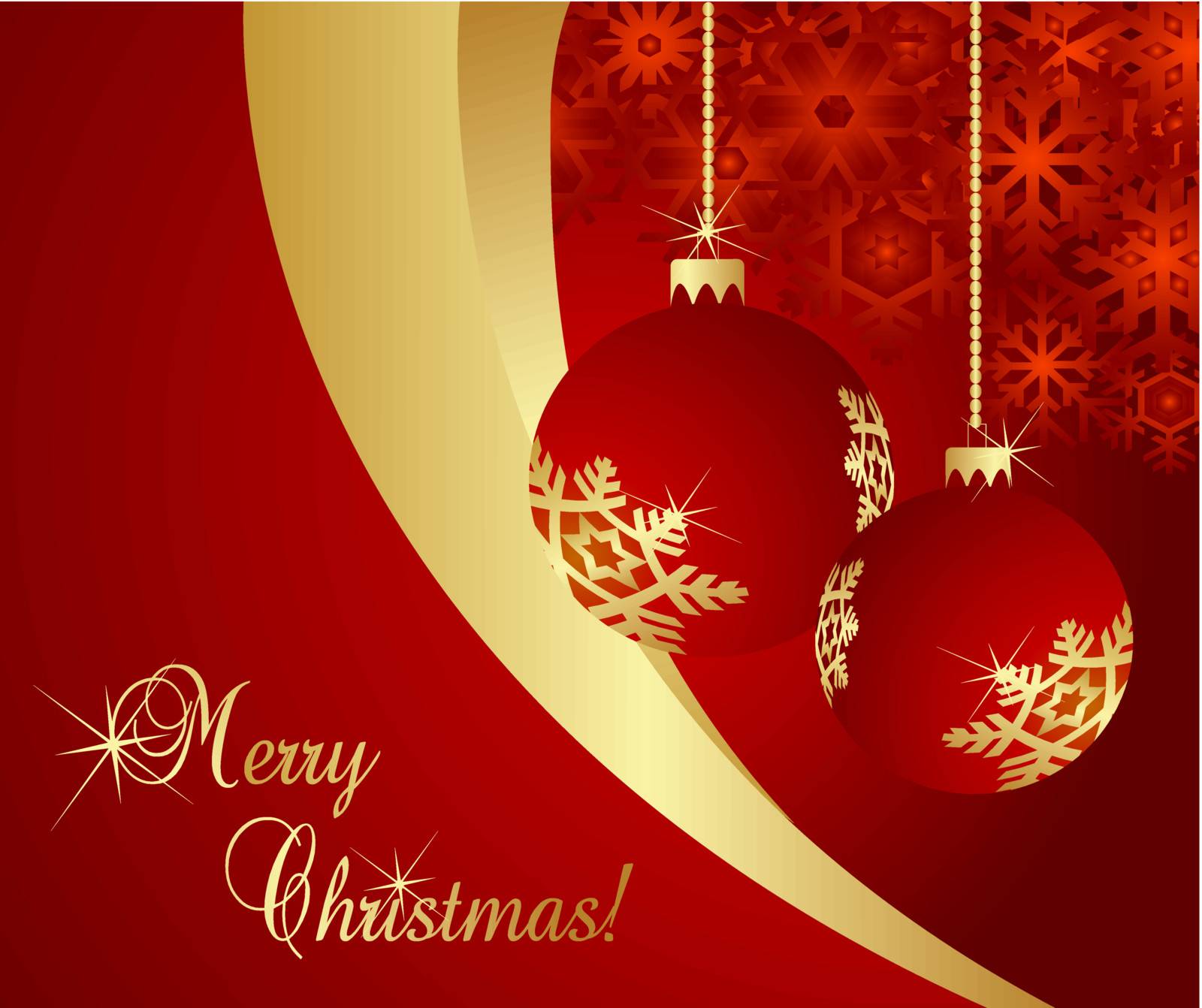 Christmas Card background vector by krabata