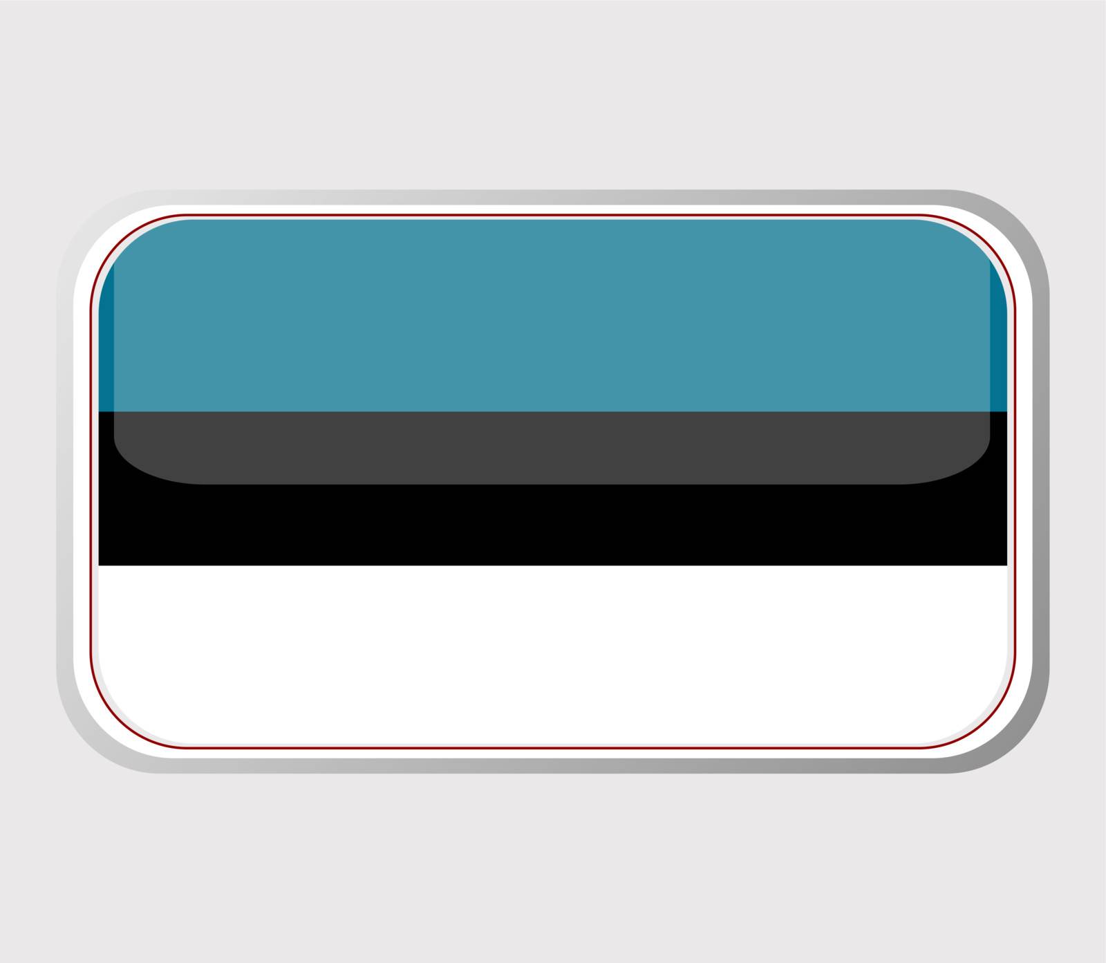 Flag of estonia in the form of an icon for a web of pages
