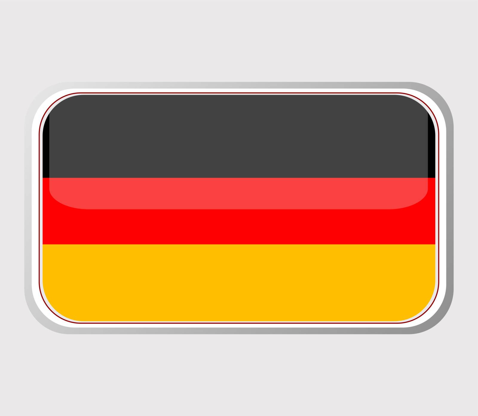 Flag of germany in the form of an icon for a web of pages