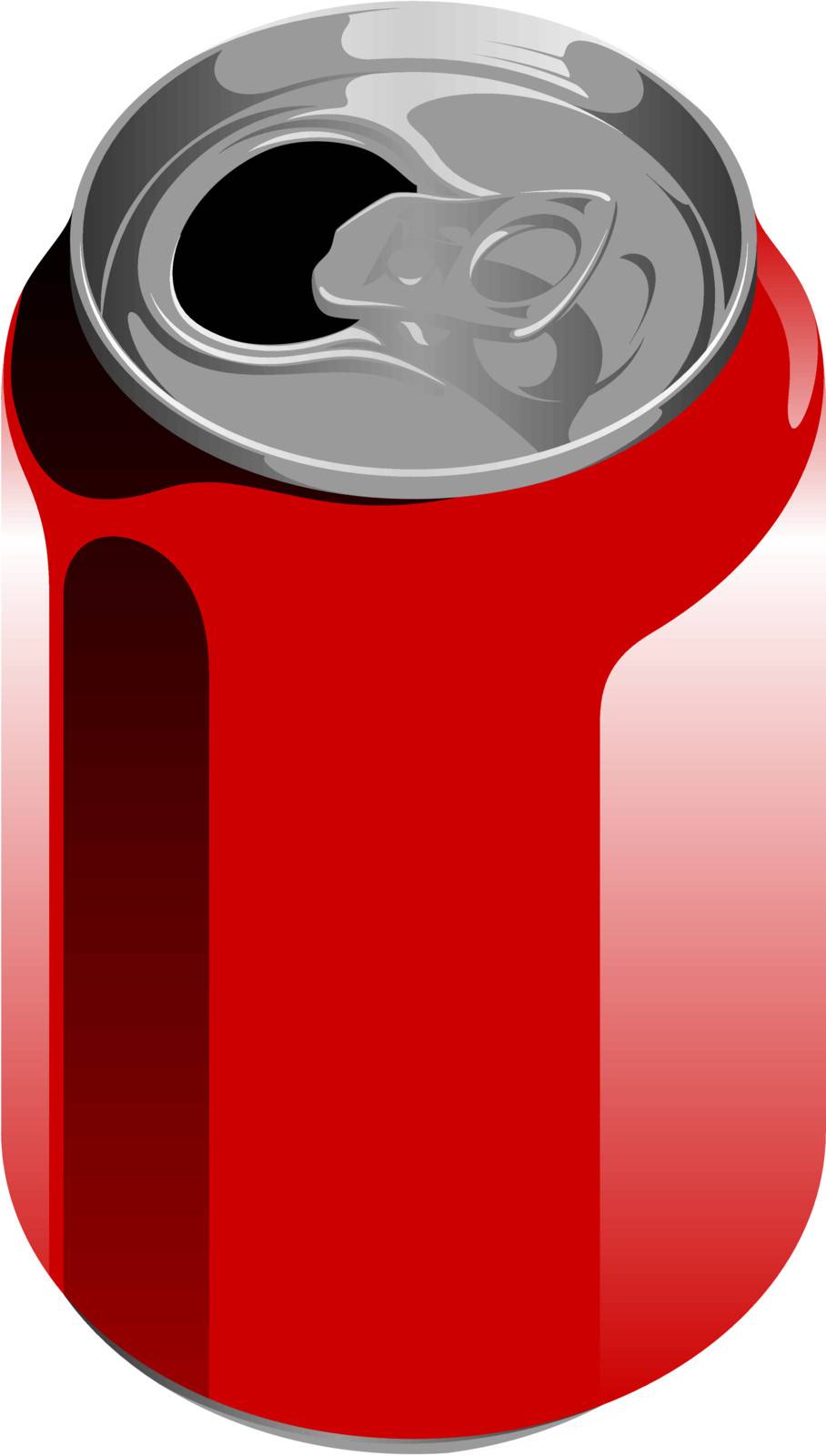 illustration of a aluminium can