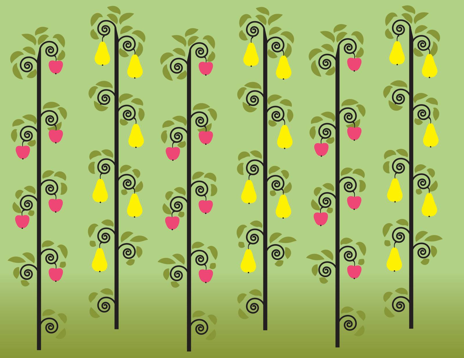 backgrounds with garden many fruit